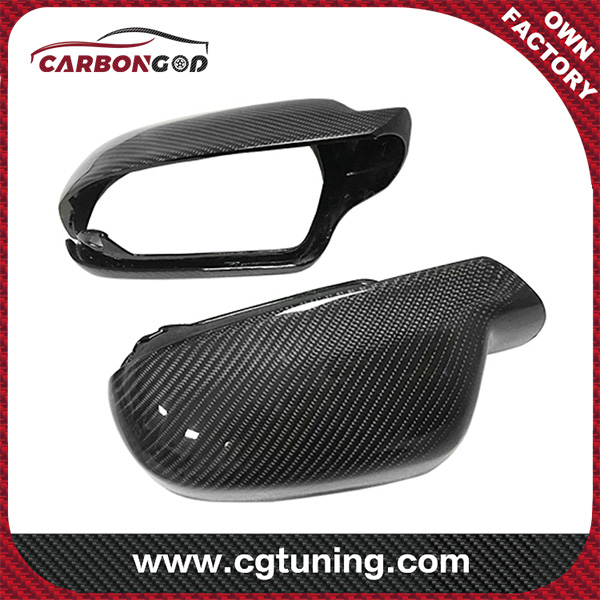 B8.5 carbon fiber side mirror cover replacement for A3 A4 A4L A5 S5 RS3 RS4 RS5 Rearview mirror housing without lane assist