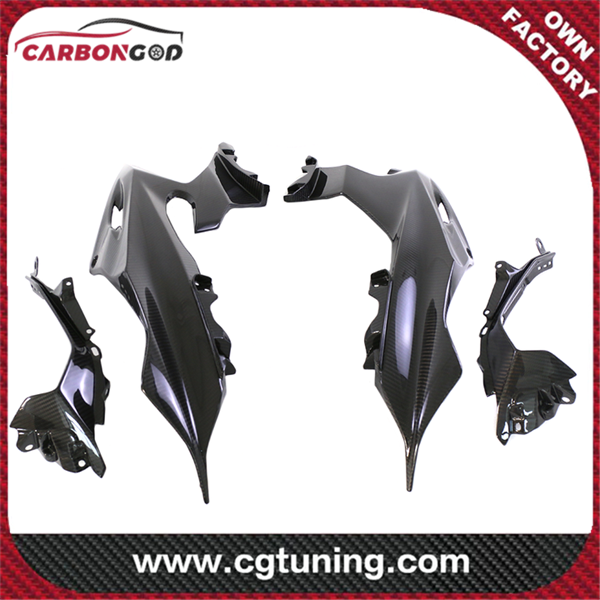 Carbon Fiber Rear Tail Side Fairings Full Panels For Yamaha R6 2017+ Motorcycle Modified Accessories Parts Guard Shell Frame