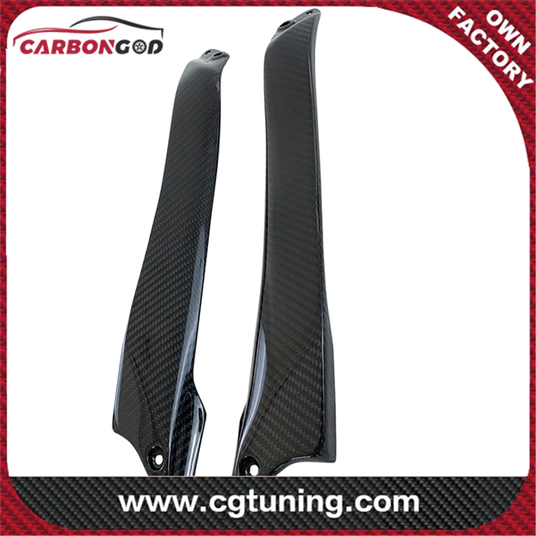 Carbon Fiber Tank Side Panels For Kawasaki H2/H2R 2015+ Motorcycle Accessories Parts Fairings Cowls Kit Protectors Covers