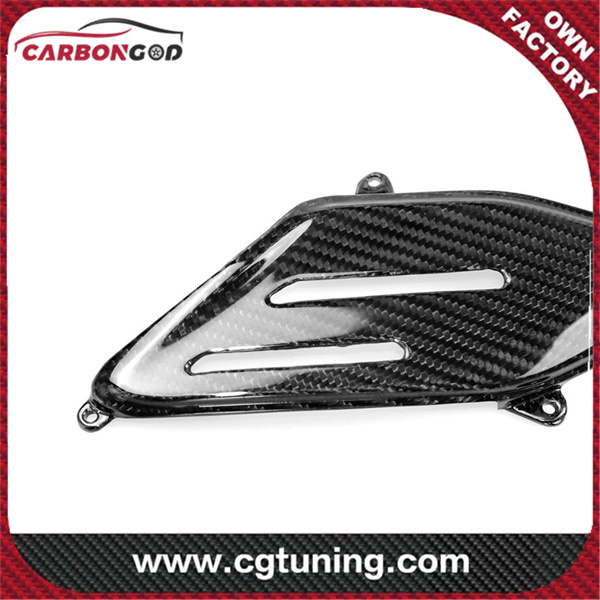 Lower Side Fairings in Carbon Fiber 100% Twill Weave Motorcycle Spare Parts Accessories For DUCATI PANIGALE V4/V4S, V4R 2018