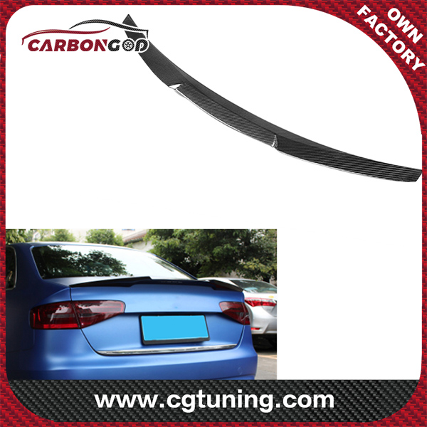 High quality M4 style dry carbon fiber car spoiler for Audi A4 B8.5 2013-2016 rear wing spoiler