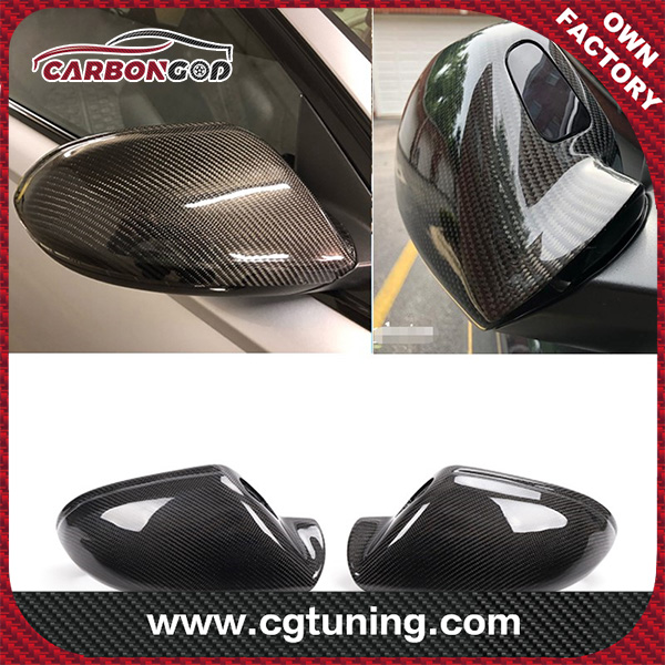 C7 mirror replacement cover for Audi A6 A6L 2012-2018 carbon side mirror replacement WITH Lane Assist