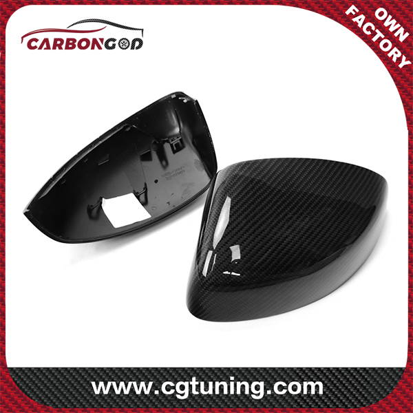 High Quality PU Protect Carbon Fiber Mirror Cover 1:1 Replacement for Audi A1 S1 2014-2018 Side Mirror Without Lane Assist