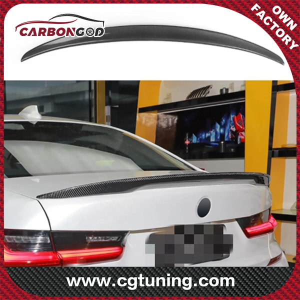 For BMW G20 Rear Carbon Fiber Trunk Spoiler ABS Plastic P Style 2020-up  NEW 3 Series G20 Lip Wing Spoiler
