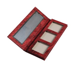 Caja de embalaje de paleta de sombra de ojos a medida de MOQ bajo