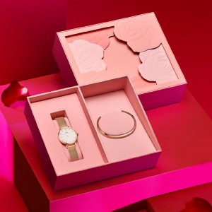 Přizpůsobená luxusní papírová krabička na šperky hodinek