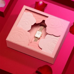Caja de papel de lujo personalizada para joyería de reloj