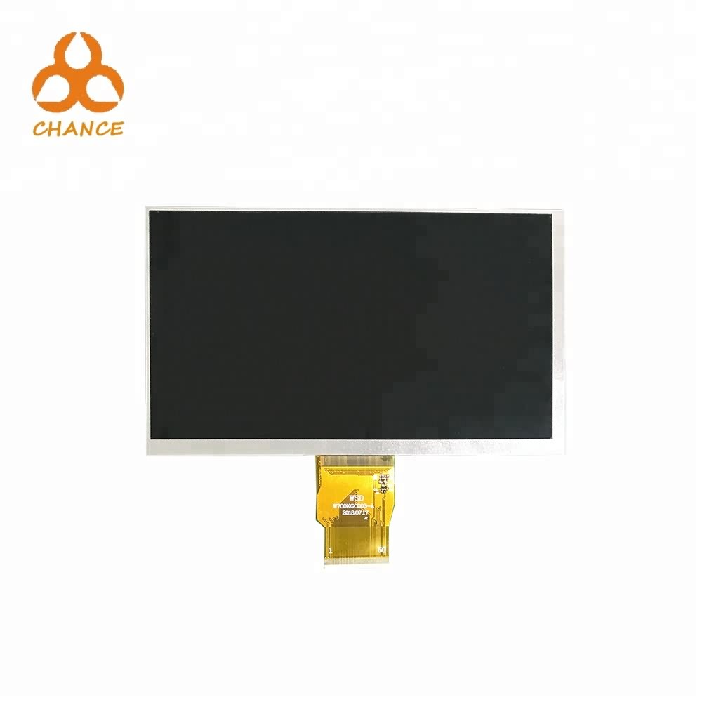 7.0 inch 1024*600 LVDS interface 400nits flexible transparent oem tft lcd display