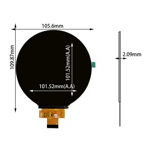 Round 720*720 resolution 4 inch mipi interface ips circular tft lcd module panel
