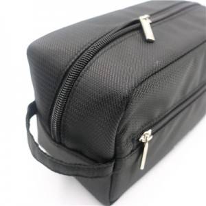 Black Nylon Bag with zipper