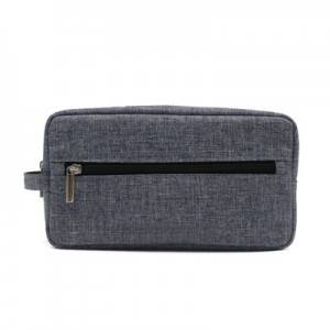 Grey Nylon Bag with zipper