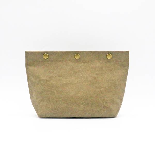 Manufacturer for Kraft Paper Cosmetic Bags - Custom Make up Bag Eco-friendly Clear Kraft Paper Travel and Daily Cosmetic Bag  – Changlin