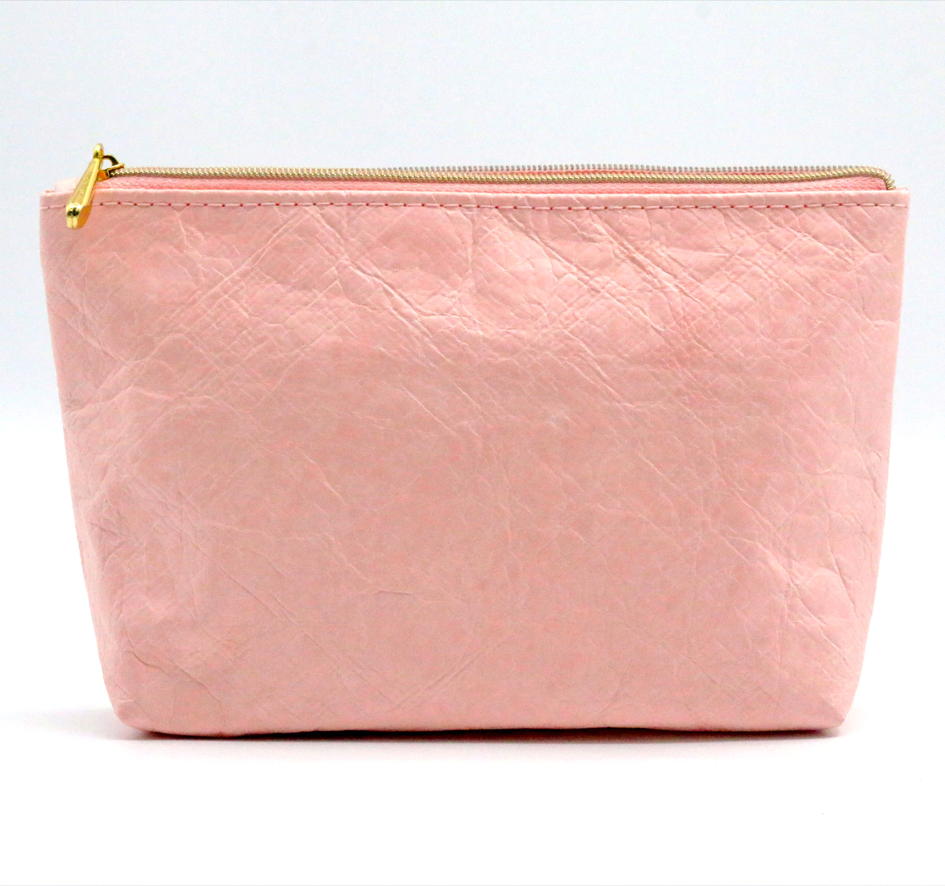 Sustainable Dupont Tyvek Paper Makeup Bag Pink Waterproof Tyvek Toiletry Bag Tear-resistant Eco-friendly Tyvek Cosmetic Bag