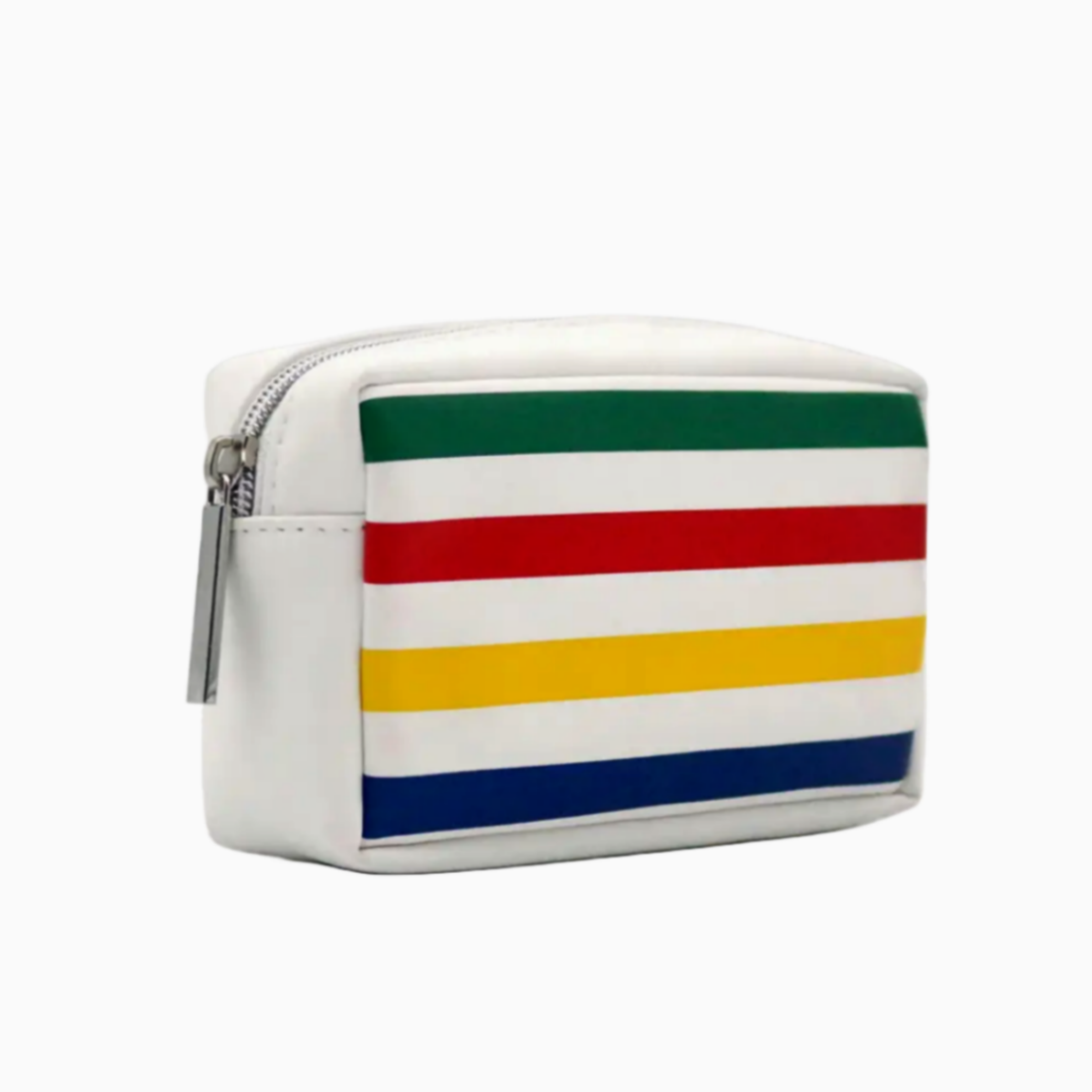 Popular Classic Colorful Striped Prints Water-based PU Cosmetic Bag Cute Striped Waterproof PU Cosmetic Makeup Pouches Bag