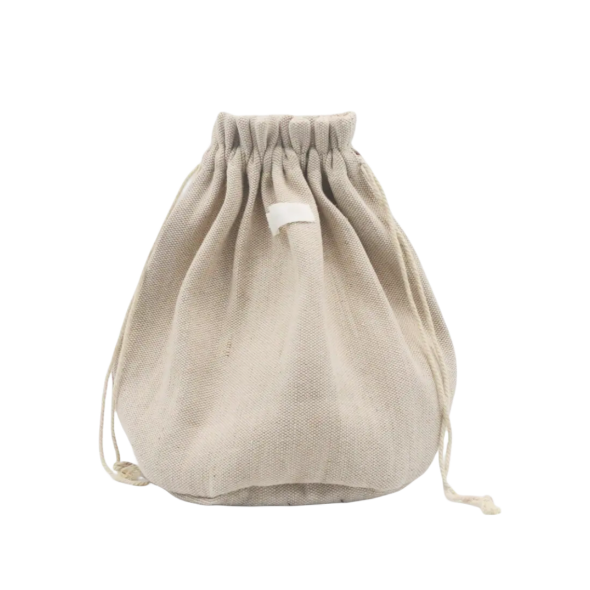 Eco-friendly Cotton and Linen Blended Drawstring Bag Recycled Cotton String Bag Sustainable Fabric Promotional Sting Bag