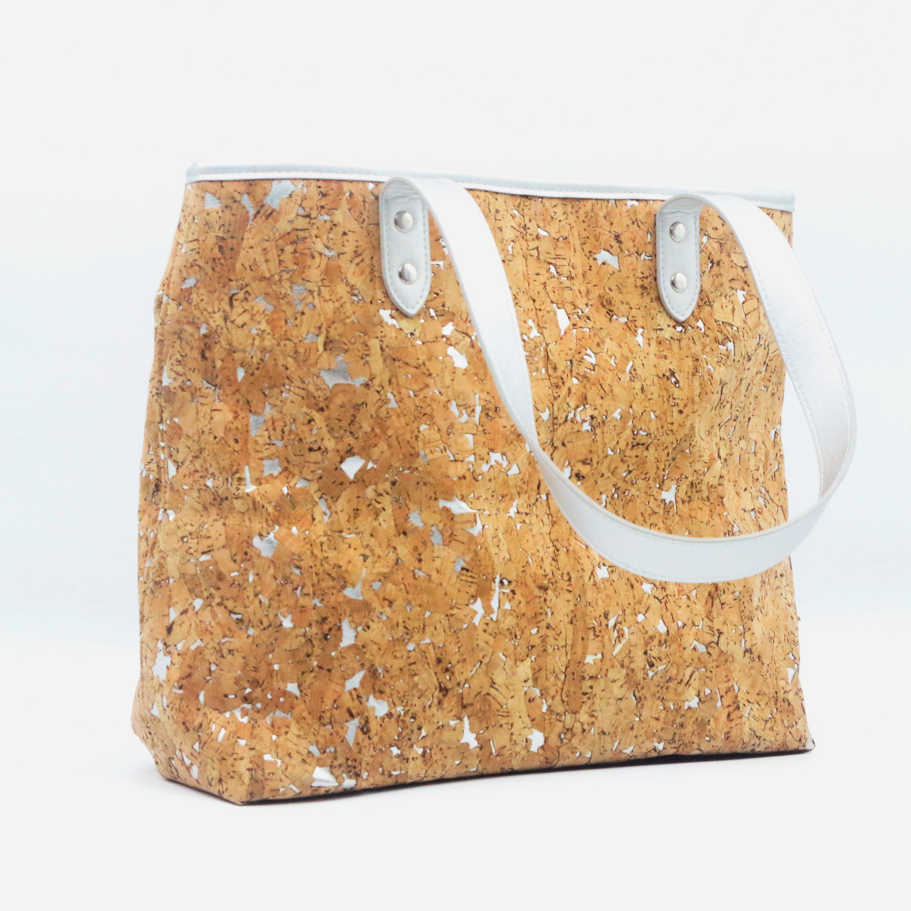 Eco-friendly Newest Cork Tote Handbag Multifunctional Wholesale Waterproof Cork Tote Bag Reusable Material Grocery Shopping Bag