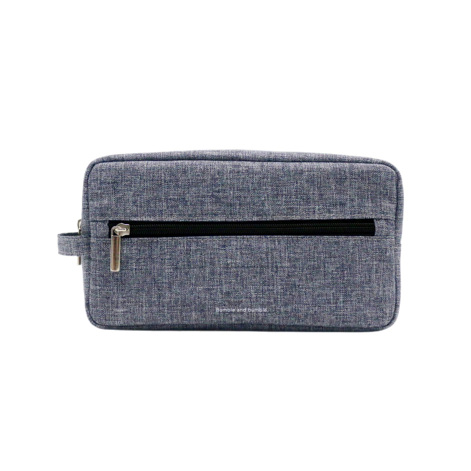Grey Polyester Men's Toiletry Handle Bag 600D Wash Bag rPET Travel Cosmetic Pouch Sustainable Recycled Polyester Toilet Bag