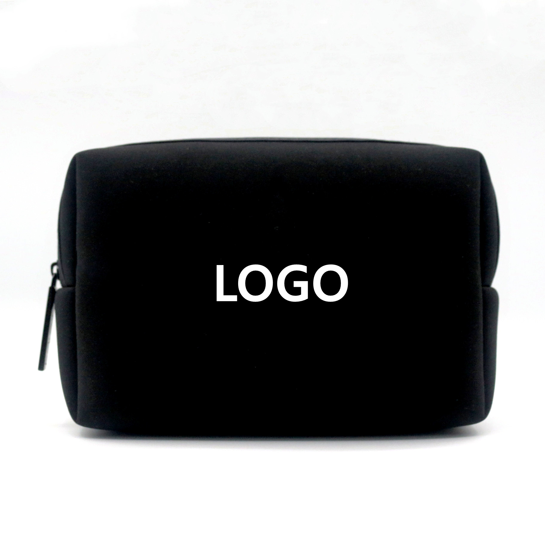 Sport Style New Design Quality Neoprene Fabric Men's Toiletry Wash Bag Daily Use Black Neoprene Waterproof Cosmetic Bag