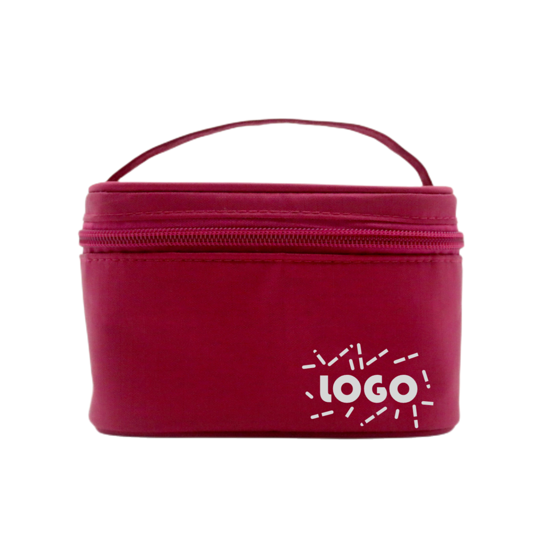 2023 Eco-friendly rPET Burgundy Green Makeup Bag Classic Recycled Polyester  Travel Toiletry Makeup Organizer Cosmetic Bag