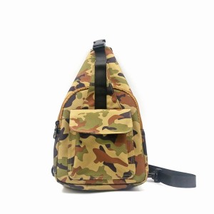 Camouflage RPET 100% Recycled Material Chest Bag Sport Style Running Bag Portable Cool Fashion messenger bag for unisex