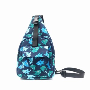 New Arrival China Rpet Cosmetic Pouches - Fish Pattern RPET 100% Recycled Material Chest Bag Sport Style Running Bag Portable Cool Fashion messenger bag for unisex – Changlin