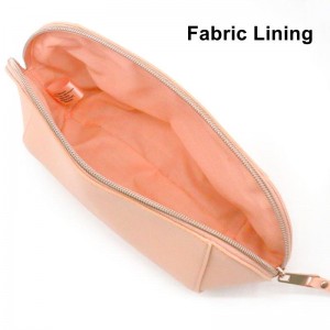 Multi-functional PU Makeup Pouch Mona Lisa Pink Shell Shape Water-based PU Women Cosmetic Bag