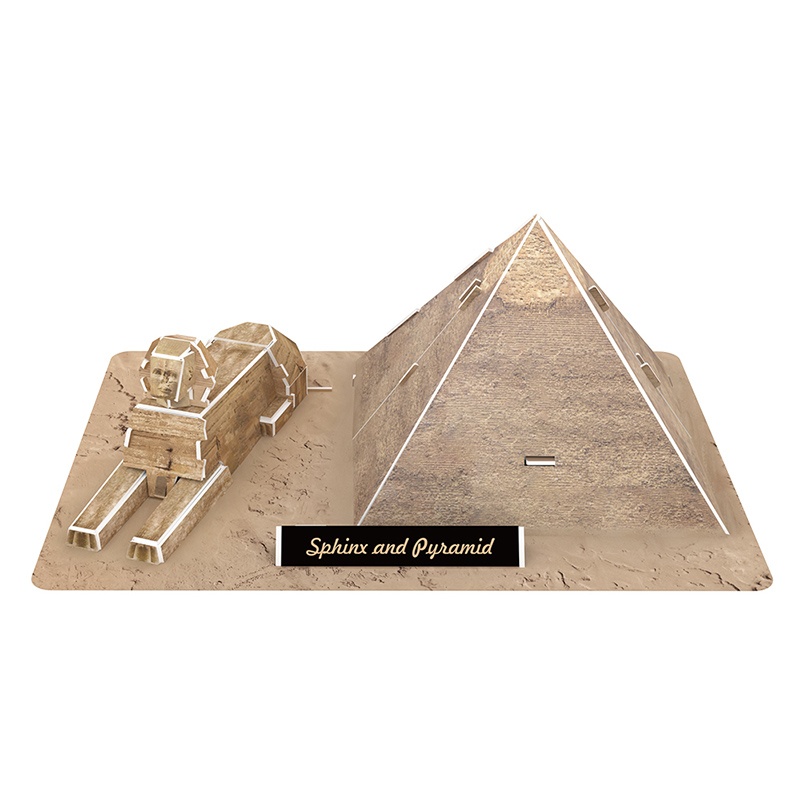 World Famous Building 3d Foam Puzzle Sphinx and Pyramid Model ZC-B001 Featured Image