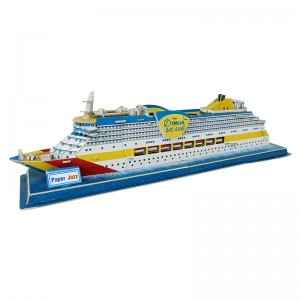 Unique Design 3D Foam Puzzle Cruise Ship Model For Display ZC-V001A