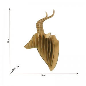 Factory wholesale antelope design model DIY cardboard 3D puzzle CS157