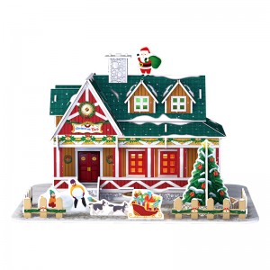 DIY Toy Educational 3d Puzzle Christmas Yard Building Series ZC-C025