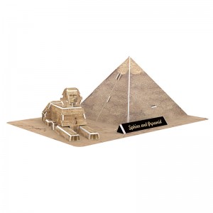 World Famous Building 3d Foam Puzzle Sphinx and Pyramid Model ZC-B001