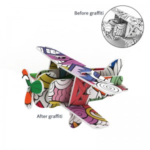 Doodle art painting toys creative DIY paper model 3D puzzle for kids ZC-G001