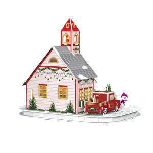 Christmas Crafts for Kids 3D Puzzles Paper House Model ZC-C026