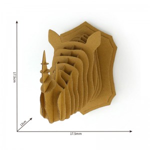 Rhinoceros 3D Puzzle Paper Model For Home Desktop Decoration CS142