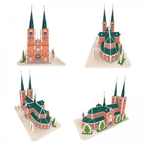 3D Mini Architecture Puzzle Series DIY Jigsaw Puzzle For Kids ZC-A027-A028