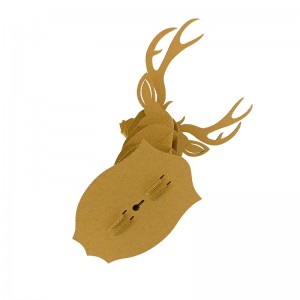 DIY The Deer corrugated cardboard 3D Puzzle for home decoration CS178