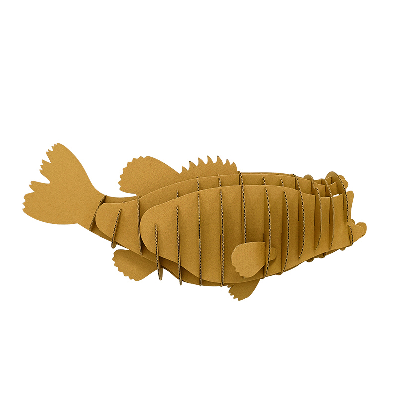 DIY The fish corrugated cardboard 3D Puzzle for home decoration CS177 (1)