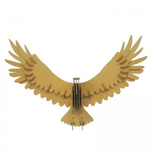 គំរូក្រដាសក្រដាសកាតុងធ្វើកេស Eagle 3D សម្រាប់ការតុបតែងគេហដ្ឋាន CS154
