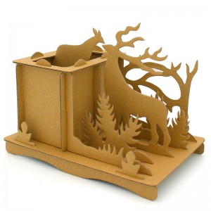 Unique Design mommy and baby deer Shaped Pen holder 3D Puzzle CC221