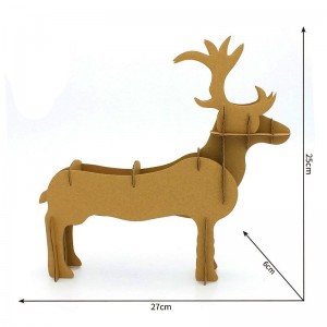අද්විතීය නිර්මාණ reindeer හැඩැති පෑන රඳවනය 3D Puzzle CC131