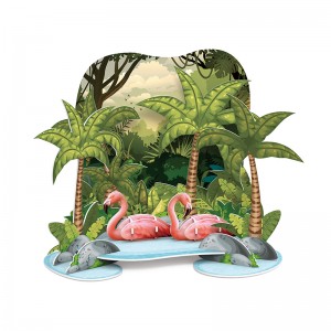 OEM/ODM customized 3d Puzzle flamingo in forest ZC-S011