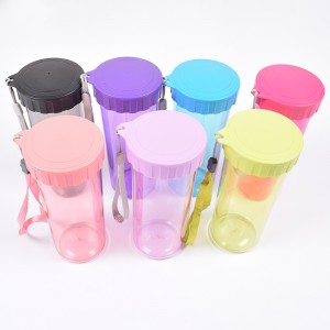 Wholesale New Product Promotion Portable Sport Plastic Water Bottle Colorful Wide Mouth Sport Bottles