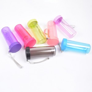 Factory Outlets Water Bottle Fruit - Wholesale New Product Promotion Portable Sport Plastic Water Bottle Colorful Wide Mouth Sport Bottles – Charmlite