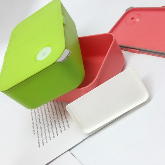 Charmlite daily necessities can be customized simple solid color plastic lunch box divider bento box office students   Featured Image