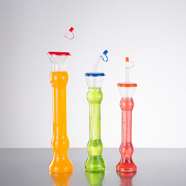 Chinese Professional 24oz Clear Yard Glass - Charmlite Eco-friendly PET Plastic Yard Cup With Straw – 12 oz / 17 oz – 350 ml / 500 ml – Charmlite
