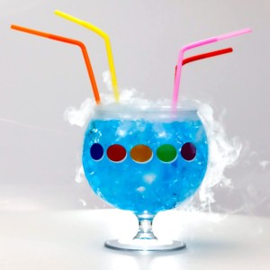 Charmlite Top Sale 50oz Plastic Fish Bowl Cocktail Custom Shatterproof Fish Bowl Cup With Straw