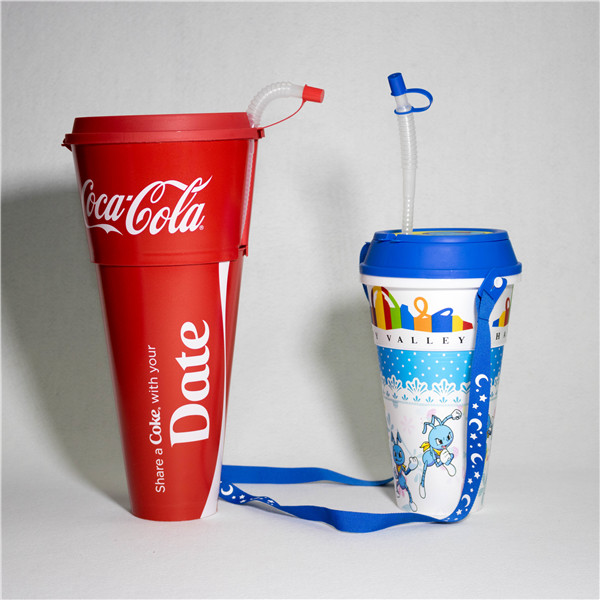 Buy Wholesale China 16oz 2 In 1 Plastic Snack And Drink Cup