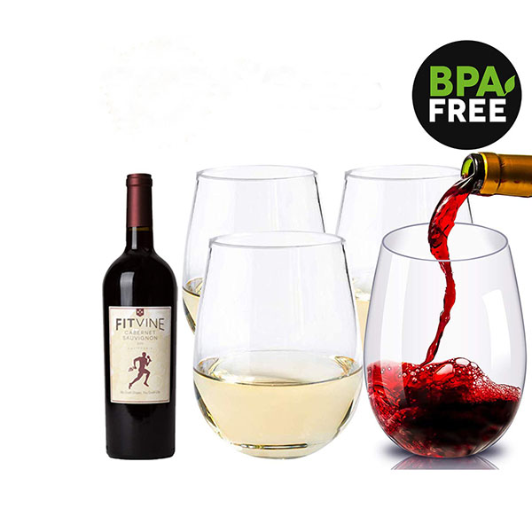 Discountable price Disposable Sample Cups - Charmlite Durable-use 100% Tritan Stemless Wine Glass Barware Glass – 16 oz – Charmlite