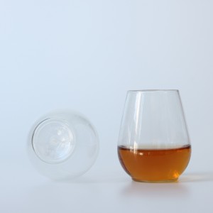 Hot sale Unbreakable Tritan / PET Clear wine glass stemless Wine Glasses wholesale