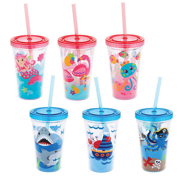 China Charmlite Insulated Double Wall Tumbler Cup With Lid Reusable Straw 16 Oz Clear Manufacturers And Suppliers - Clear Double Wall Cups With Lids